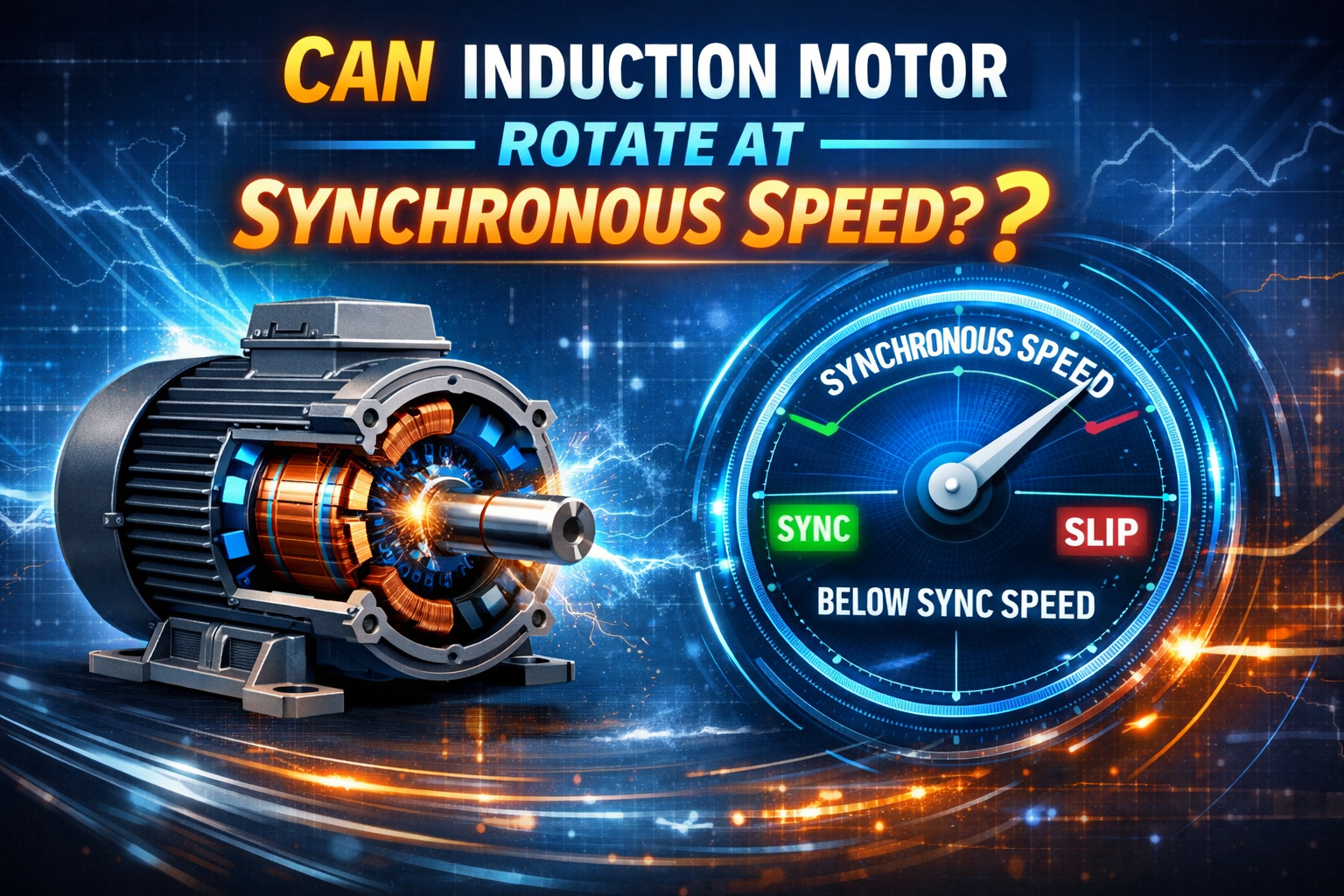 Can Induction Motor Rotate at Synchronous Speed?