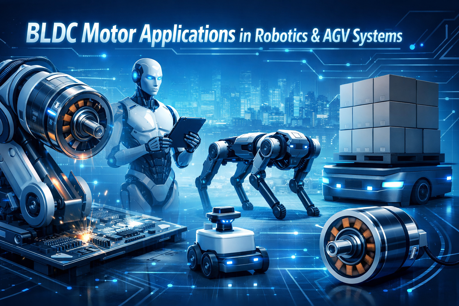 BLDC Motor Applications in Robotics and AGV Systems