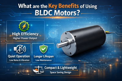 What are the key benefits of using BLDC motors?