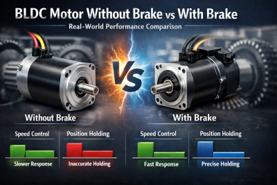 BLDC Motor Without Brake vs With Brake: Real-World Performance Comparison