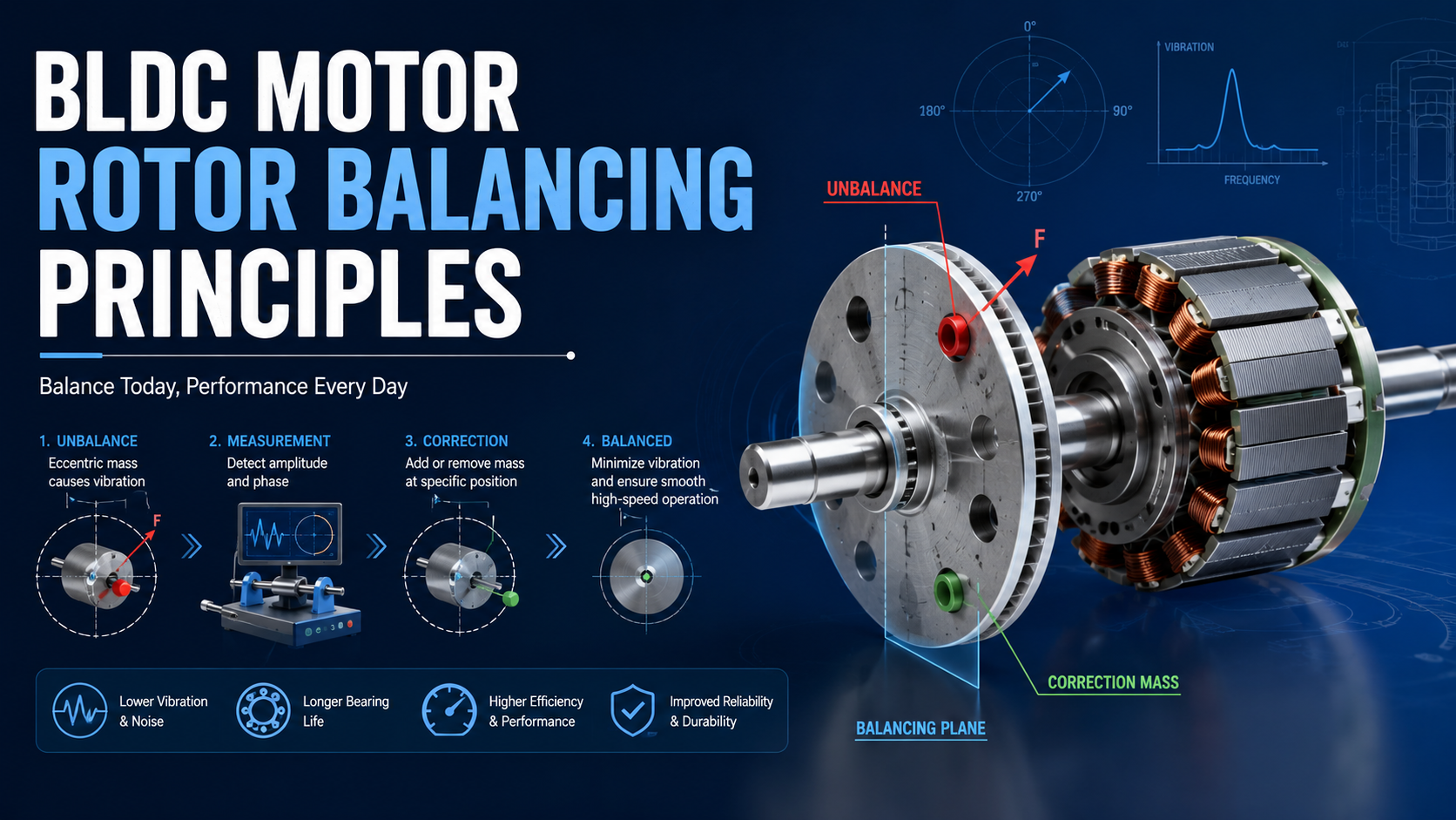 BLDC Motor Rotor Balancing Principles