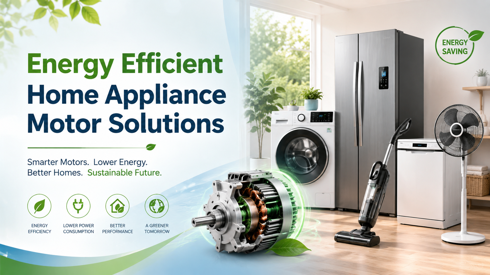 Energy Efficient Home Appliance Motor Solutions