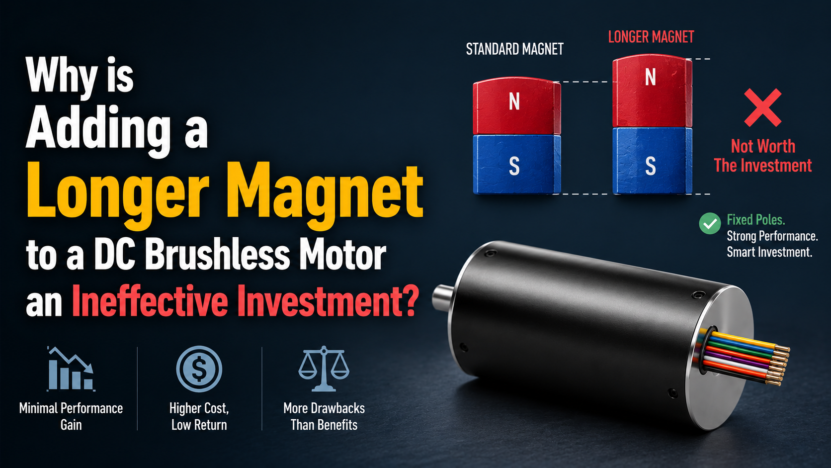 Why is Adding a Longer Magnet to a DC Brushless Motor an Ineffective Investment?