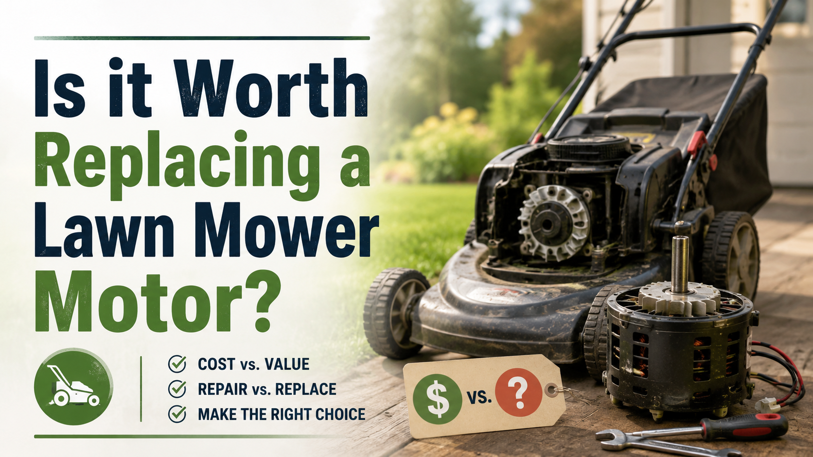 Is it Worth Replacing a Lawn Mower Motor