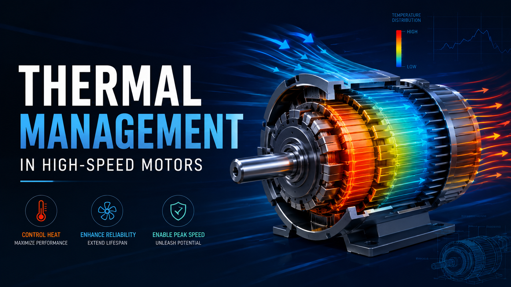 Thermal Management in High-speed Motors