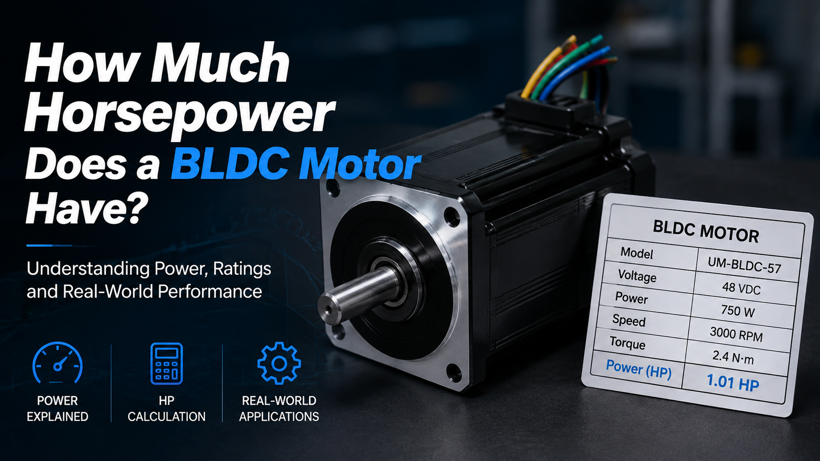 How Much Horsepower Does a BLDC Motor Have?