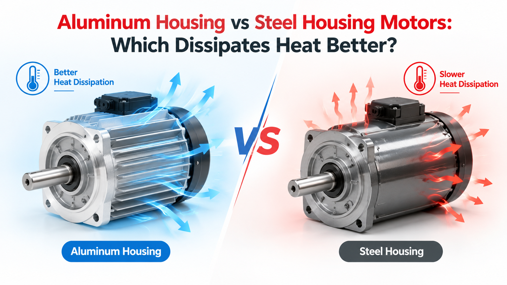 Aluminum Housing vs Steel Housing Motors: Which Dissipates Heat Better?