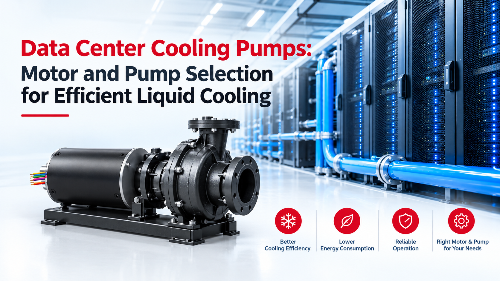 Data Center Cooling Pumps Motor and Pump Selection for Efficient Liquid Cooling