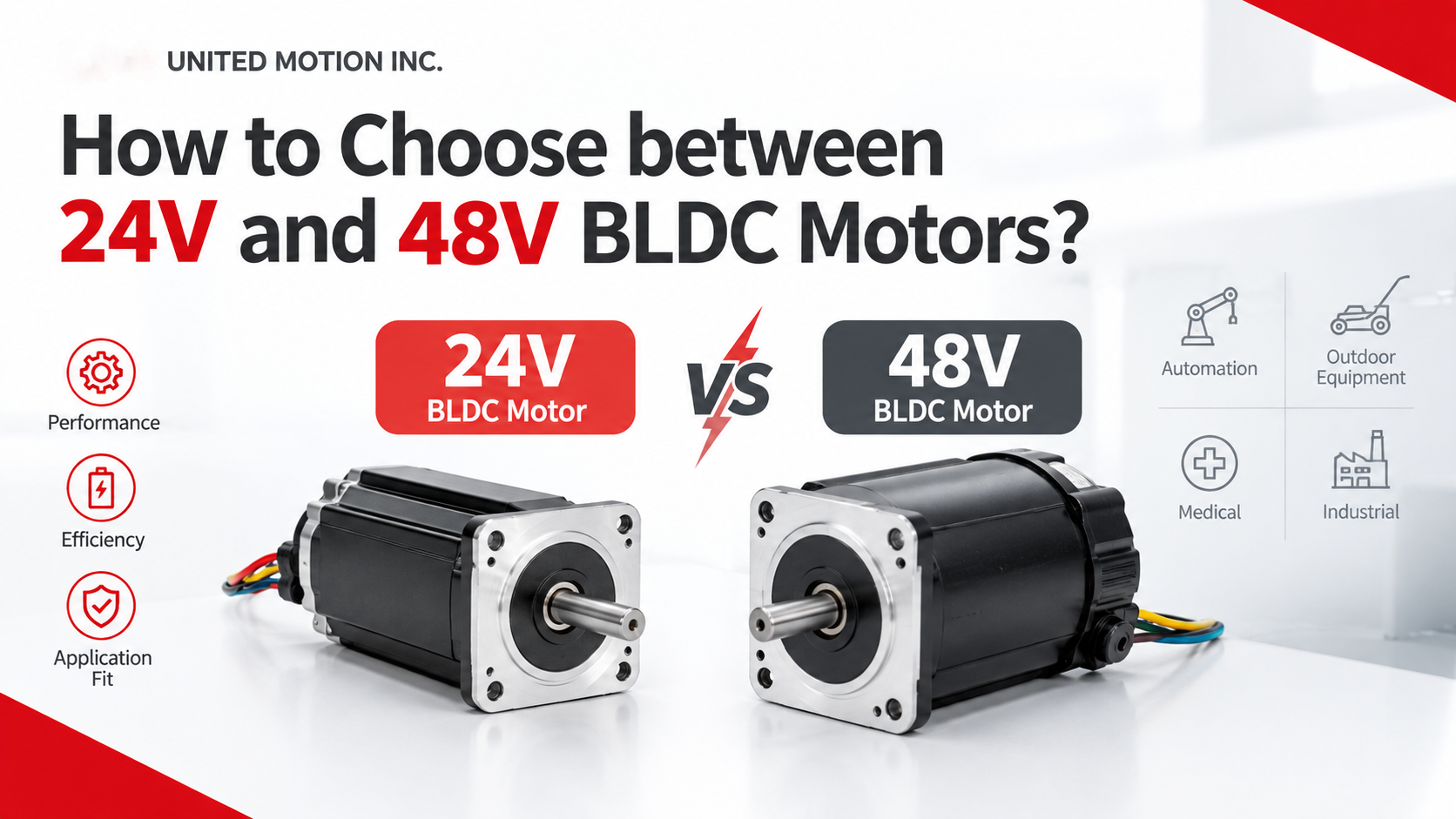 How to Choose Between 24V and 48V BLDC Motors