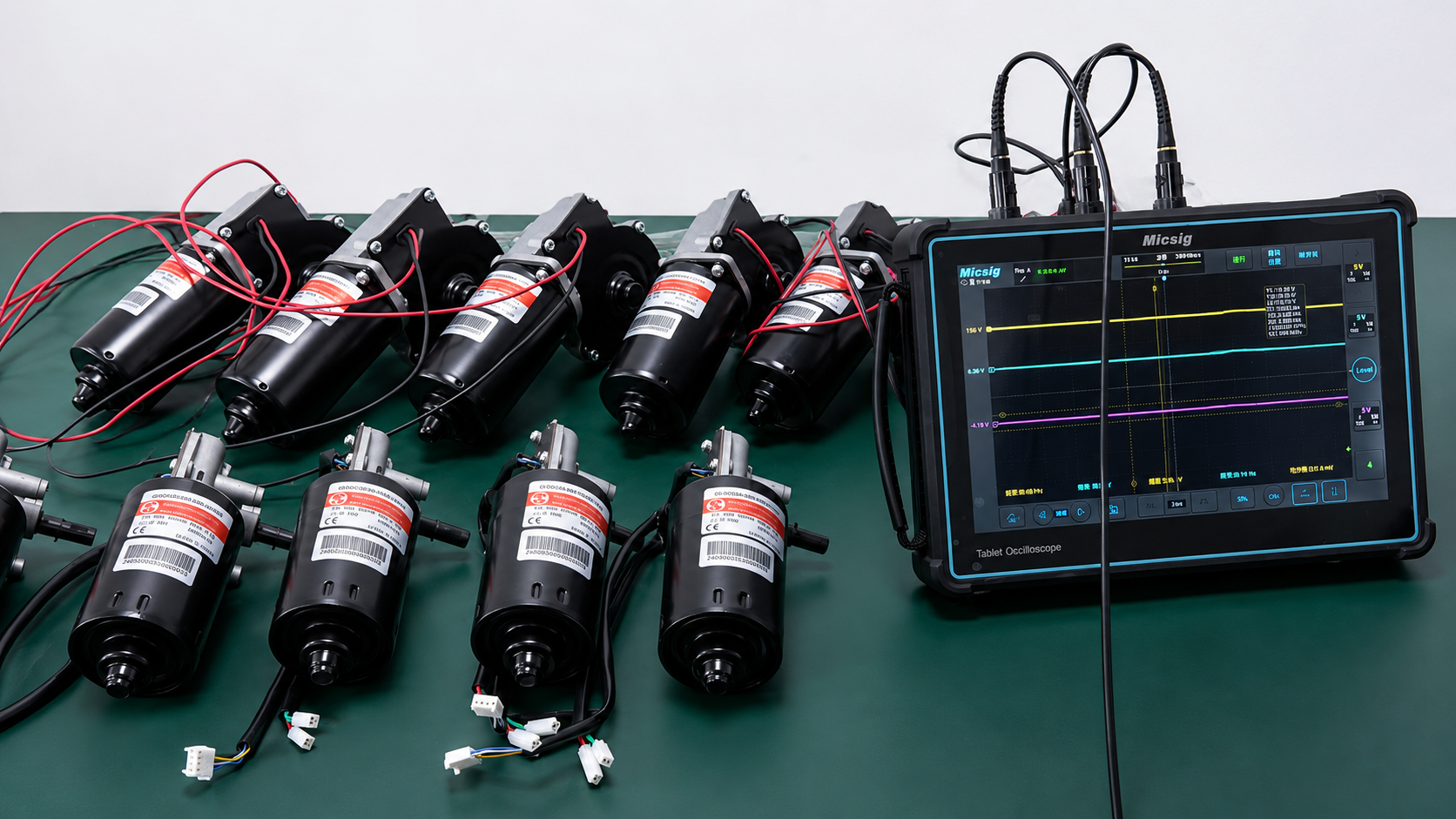 Encoder Waveform Testing Completed Before Motor Shipment