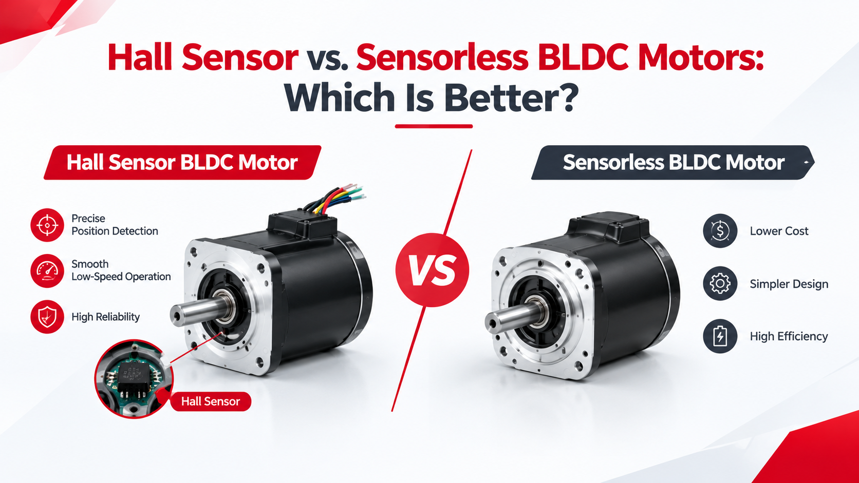 Hall Sensor vs. Sensorless BLDC Motors: Which Is Better?