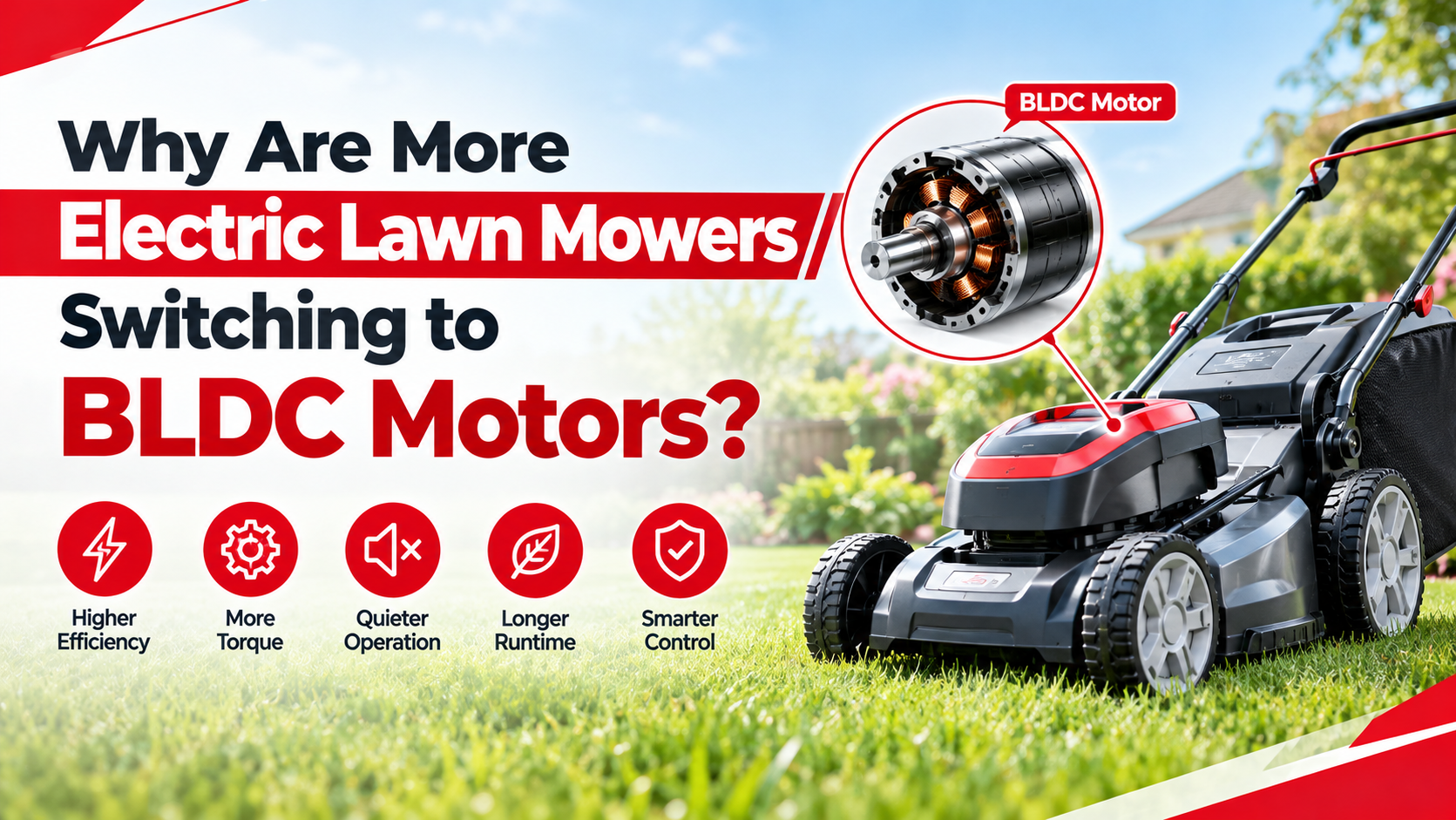 Why Are More Electric Lawn Mowers Switching to BLDC Motors